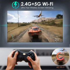 Hako Mini Pl3 Projector 1080P with Andriod All Features - 400 Inches Maximum screen size