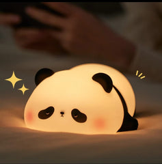Adorable Squishy Panda Bedside Lamp - Soft Glow Silicone LED with different colors and brightness mode