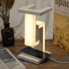 LED Floating Ambient Night Light - With Wireless charging Desk - Anti gravity Lamp